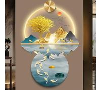 Zen LED Garden Decoration, 3D Wall Art Decoration with LED Lights, Wall Sculptures, Pendant Paint, Tree -Wall Decoration Lamp, 100cm/40in