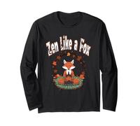 ZEN LIKE A FOX spirituality meditation yoga for spiritual Long Sleeve T-Shirt