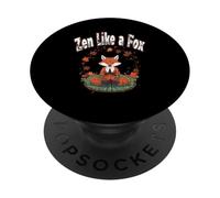 ZEN LIKE A FOX spirituality meditation yoga for spiritual PopSockets Adhesive PopGrip