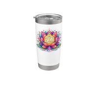 Zen Lotus Mindful Meditation Stainless Steel Insulated Tumbler