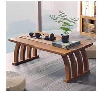 Zen Low Floor Table for Sitting Meditation & Altar Use Japanese Style Furniture for Dining & Coffee Brown Color 80x37x31cm Ideal for Spiritual Practices
