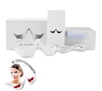 Zen Lume Zen Eye Lift Under Eye Red Light Therapy Glasses with Microcurrent Massager, 3D Eye Beauty Device, Three-speed ControlLED Beauty Device for Dark Circles (2 pcs)