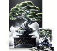 Zen Marble Bonsai Tree Teenagers 1000 Pieces Puzzle Recall Power Restful Pleasure Precise Edges Bday Surprise (50x75cm)