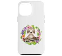 Zen Meditating Sloth Breathe Mindfulness Compassion Kindness Case for iPhone 13 Pro Max