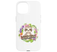 Zen Meditating Sloth Breathe Mindfulness Compassion Kindness Case for iPhone 15