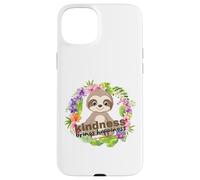Zen Meditating Sloth Breathe Mindfulness Compassion Kindness Case for iPhone 15 Plus