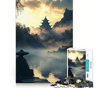 Zen Meditation by The River 1000 Piece Jigsaw Brain Skill Game High Precision Die Cut Fascinating Hobby for Idle Moments (38x26cm)