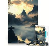 Zen Meditation by The River 1000 Piece Jigsaws for Adults Brain Sharp Game Smooth Burr Free Surface Fascinating Hobby for Idle Moments (38x52cm)