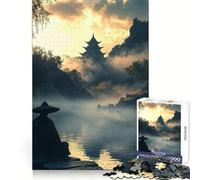 Zen Meditation by The River Jigsaw 1000 Pieces for Teenagers Cognitive Boost Slow Leisure Tight Lock Thoughtful Xmas (38x52cm)