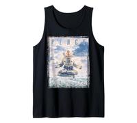 Zen Meditation SciFi Yoga Astronaut Science Fiction Peace Tank Top