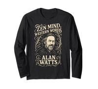 Zen Mind Western Words Alan Watts Quote Wisdom Long Sleeve T-Shirt