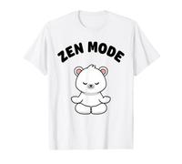 Zen Mode Funny Cute Bear Kawaii Yoga Bear Stress Free Value Graphic T-Shirt