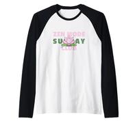Zen Mode Sunday Club - Mindful Lotus Tee Raglan Baseball Tee
