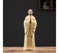 Zen Monk Buddha Statue - Serene Home Decor & Garden Decoration, Mottled Finish, Tranquil Spiritual Figure, Perfect for Meditation Spaces & Outdoor Serenity