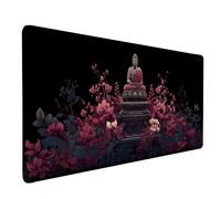 Zen Mouse Pad Large 90x30cm, Black Gaming Mouse Pad Waterproof Desk Mat with 3MM Stitched Edges, Non-Slip Rubber Base Mousepad Computer Accessories for Gaming, PC, Office, Home, Gifts -lsy260385