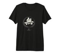 Zen Mu Nothingness Kanji Calligraphy Brush Stroke Premium T-Shirt