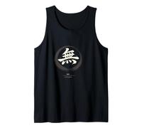 Zen Mu Nothingness Kanji Calligraphy Brush Stroke Tank Top