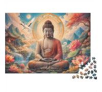 Zen Nature 1000 Pieces Mini Jigsaw Puzzle for Adults | 52x38cm Cardboard, Living Room Decor, Durable Structure, Birthday Gift, Mind Relaxation