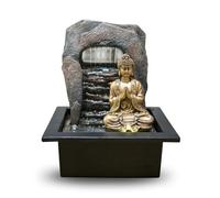 Zen Light Zen Nature Buddha Indoor Relaxing Colourful Light, Party Idea Table Fountain, Decorative Feng Shui Good Luck Gift, H25 cm - Dao Zen'Light, Resin, Bronze, 21 x 17 x 25 cm