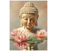 Zen Paint by Numbers for Adults, Flower Acrylic Paint by Numbers Kits, Hobbies for Adults Women Art Supplies 24x32 in, Canvas for Painting Wall Art for Living Room Decor and Gifts for Women 8YH-6690