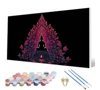 Zen Paint by Numbers for Adults, Paint by Numbers Landscape Pattern Design Painting Kits, Acrylic Painting Kit with Brushes Adult Crafts for Room Decor, Wall Art, Gifts for Women 36X72Inch -hcw2507S1