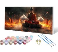 Zen Paint by Numbers for Adults, Painting by Numbers Dream Pattern Design DIY Color Oil Painting with 3 PaintBrush and Acrylic Paints for Wall Art, Room Decor, Gifts for Women 100x200cm -lsy25060C