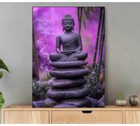 Zen Paint by Numbers for Adults with Frame 30x40cm Adult Paint by Numbers Landscape Oil Painting DIY Art Craft Kit with Brushes and Acrylic Pigment for Home Bedroom Wall Decor, Gifts for Women LyP-819