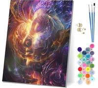 Zen Paint by Numbers for Adults With Frame, Painting by Numbers for Adults Abstract, DIY Acrylic Pigment Drawing Arts and Crafts, Hobbies for Women, for Home Wall Decor Gifts 16x20 inch 1-6796