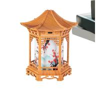 Zen Pavilion Lantern, Adjustable 160ml Pagoda Shape Lights, Two Color Glow Feature, Chinese Night Lantern Category, Elegant Indoor Outdoor Option, Suitable for Bedroom Living Room Office House