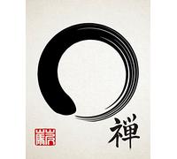 Zen Poster Zen Decor Enso Poster Wabi Sabi Decor Meditation Poster Yoga Studio Decor Zen Wall Art Buddhist Poster Meditation Wall Art Japan (11.7 x 16.5 (A3))