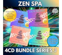 Zen Relaxation Music CD Bundle Volumes 9-12 - Mindfulness, Sleep and Calm Set for Yoga Meditation Sleep and Relaxation