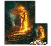 Zen Ruins The Last Tree 1000 Piece Jigsaw Puzzle Jigsaw Puzzles Relax & Challenge Colorful Home Decor Art for Friends 1000 PCS(75x50cm)