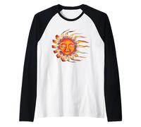 Zen Sleepy Sun Yoga Raglan Baseball Tee