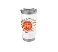 Zen Sleepy Sun Yoga Stainless Steel Insulated Tumbler