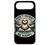 Zen Sloth Meditation Mantra Don't Hurry Be Happy Case for iPhone Air