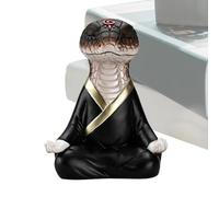 Zen Snake Table Statue - Creative Animal Figurine for Luck and Prosperity | Year of the Snake Decoration, Creative Animal Figures Decoration Year of the Snake for Dining Room, Symbol of