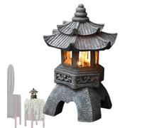 Zen Solar Lanterns - Decorative Palace Lamp Design for Garden and Path Lighting | Energy Powered Outdoor Lights for Porch, Yard & Villa | Const