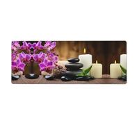 Zen Stone Computer Desk Pad, Non-Slip Surface Mat for Enhanced Gaming Performance and Office Productivity
