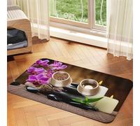 Zen Stone Printed Pet Bowl Mats, Non-Slip And Tasteless Dog And Cat Feeding Mats