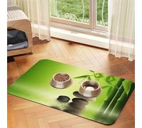 Zen Stone Spa Printed Pet Bowl Mats, Non-Slip And Tasteless Dog And Cat Feeding Mats