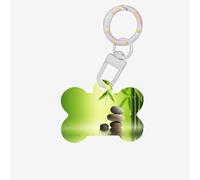 Zen Stone Spa Printing Dog Tag Bone Shaped Double Sided Pattern Dog Id Tags Bone Shaped Pet Name Tags Dog Collar Tags