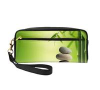 Zen Stone Spa Women Cosmetic Bag Travel with Two Pockets for Daily Beauty Essentials Accessories Organizer