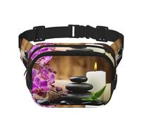 Zen Stone Square Double-Layer Waist Bag Chest Bag Crossbody Bag Running Travel Hiking Waist Bag