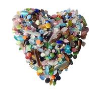 ZEN&TAO Artificial Faux Cat's Eye Stone Chips/Mini Tumblestones, Various Sizes and Weight, for Meditation, Decoration or DIY Projects (3-5mm, 200g)