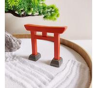 ZEN&TAO Miniature Desktop Zen Garden Accessories, DIY Zen Garden Fairy Garden Miniatures, Japanese Gift Idea, Terrarium, Dollhouse, Bonsai Decorative Craft Kit (Torii Gate)