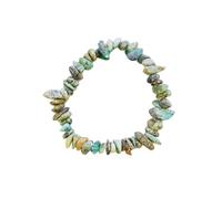 ZEN&TAO Natural Chakra Gemstone Crystal Bracelets Multiple Items Pack for Yoga Meditation Prayer Healing Protection and Gifting (African Turquoise)