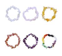 ZEN&TAO Natural Chakra Gemstone Crystal Bracelets Multiple Items Pack for Yoga Meditation Prayer Healing Protection and Gifting (6pcs Save Pack A)