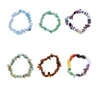 ZEN&TAO Natural Chakra Gemstone Crystal Bracelets Multiple Items Pack for Yoga Meditation Prayer Healing Protection and Gifting (6pc Save Pack B)