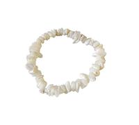 ZEN&TAO Natural Chakra Gemstone Crystal Bracelets Multiple Items Pack for Yoga Meditation Prayer Healing Protection and Gifting (White Seashell)