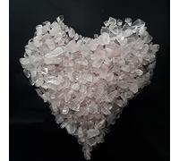 ZEN&TAO Natural Quartz Crystal Gemstone Semi-precious Stone Chips/Mini Tumblestones, Various Sizes and Weight, Decorative Stones (Rose Quartz, 5-7mm 100g)